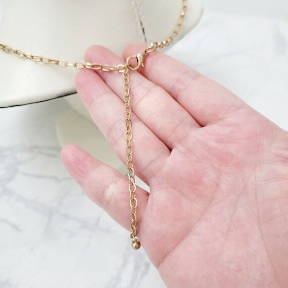 Brand New Gold Tone Pink Stars Necklace - Picture 6 of 8